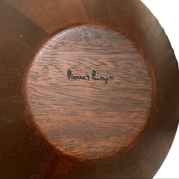 Pierre’s Pantry Wooden Serving Bowls Set of 2 vintage - Picture 5 of 6